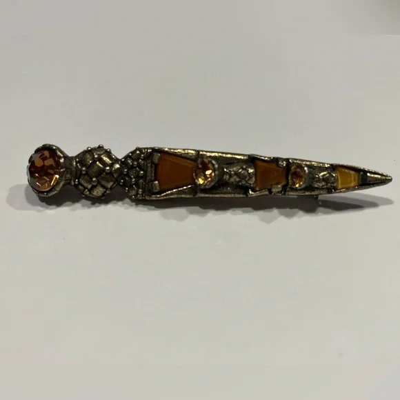 Vintage Miracle Scottish Dirk Dagger Kilt Pin Brooch - Picture 7 of 9